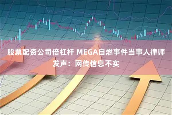 股票配资公司倍杠杆 MEGA自燃事件当事人律师发声：网传信息不实